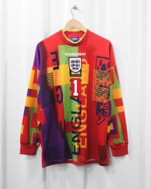 England 1996 Goalkeeper Shirt - Image 4